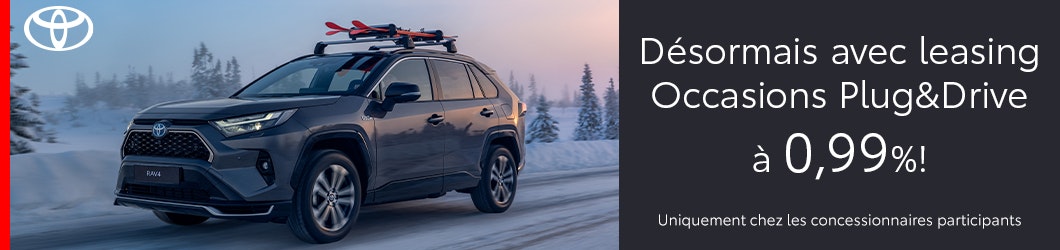 L'action est valable sur tous les véhicules Toyota électriques et Plug-in Hybrid Occasion Plus et chez les partenaires Toyota participants.